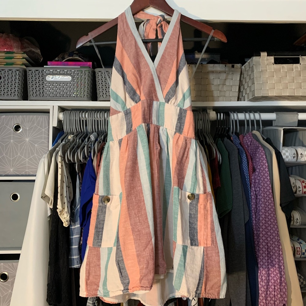 Pastel Halter Neck Dress